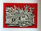 Fernand LEGER : lithographie : La grande parade, 1953