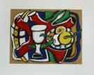Fernand LEGER : lithographie : La nature morte aux pommes 1948