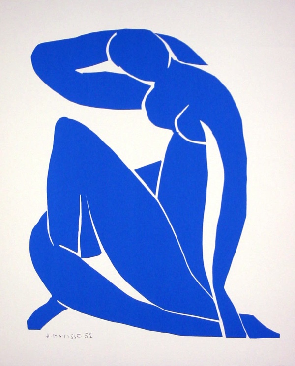 Henri MATISSE : Desnudo Azul II, 1952