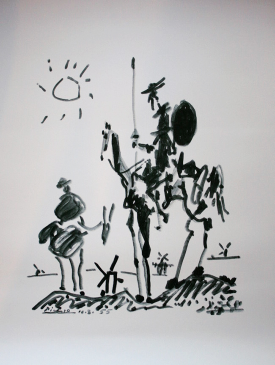 Affiche Pablo Picasso : Don Quichotte