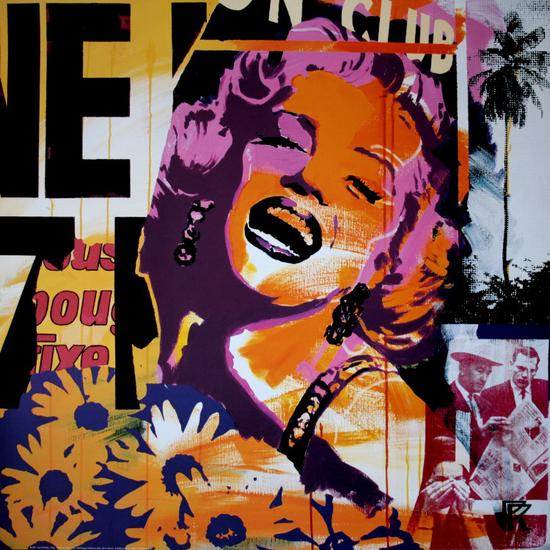 Paul RAYNAL : Marilyn MONROE - Club : Reproduction en Affiche d'art, poster