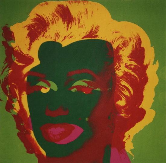 Lmina Andy Warhol, Marilyn Monroe (On Green), 1967