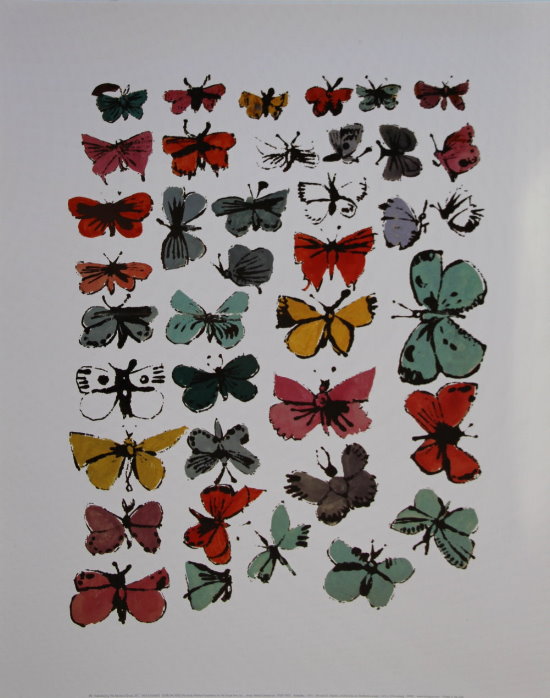 Affiche Andy Warhol : Butterflies, 1955