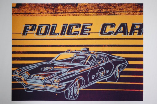 Lmina Andy Warhol, Police car, 1983