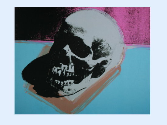 Affiche Andy Warhol : Skull, 1976