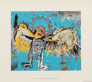 Lmina Jean Michel Basquiat, Fallen Angel, 1981