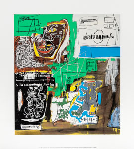 Jean Michel Basquiat Fine Art Print, Sienna, 1984