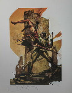 Affiche d'Art signe Simone Bianchi, X-Men, Wolverine