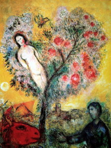 Marc Chagall print, La branche, 1976