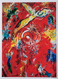 Stampa Marc Chagall, El triunfo de la Msica