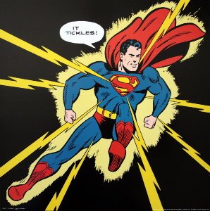 Affiche DC Comics, Superman - It Tickles