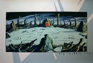 Philippe Druillet serigraph, The Central Area