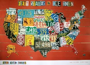 Affiche Aaron Foster, Fifty States, One Nation