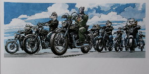 Affiche Juanjo Guarnido : Les bikers