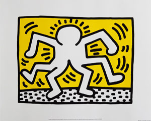 Keith Haring print, Untitled (1986)