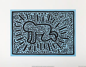 Keith Haring poster, Baby (1982)