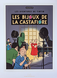 Herg : Serigraph Tintin, The Castafiore Emerald