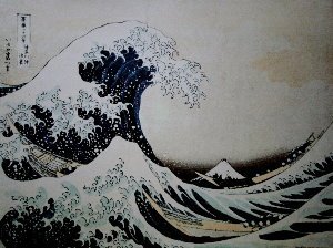 Affiche Hokusai, La grande vague de Kanagawa, 1834