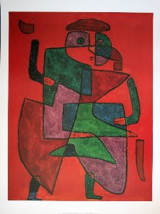 Lmina Paul Klee, La llegada del casado, 1933