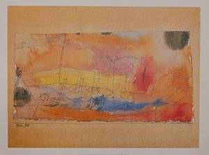 Lmina Paul Klee, Der fisch im hafen, 1916