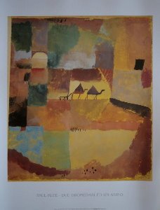Lmina Paul Klee, Dos dromedarios y un burro, 1919