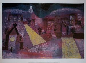 Lmina Paul Klee, Paysage d'hiver, 1923