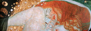 Lmina Gustav Klimt, Dana (Detalle), 1908