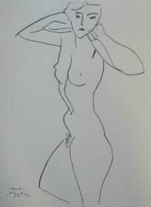 Affiche Matisse, Claude de profil, 1950