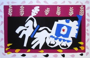 Henri Matisse lithograph, L'enterrement de Pierrot