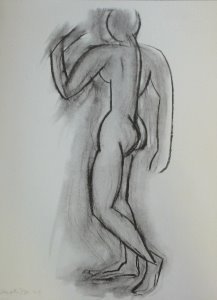 Lmina Matisse, Desnudo caminando, 1949