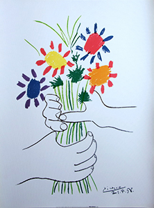 Affiche Picasso, Le bouquet, 1958