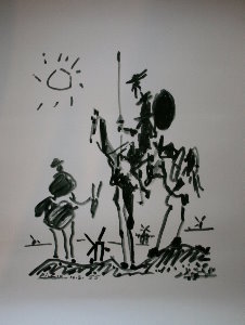 Affiche Picasso, Don Quichotte