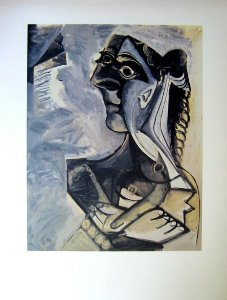 Lmina Picasso, Mujer sentada (1971)