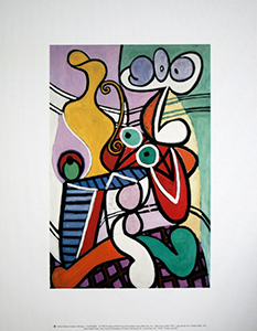 Lmina Picasso, Gran bodegn sobre un velador, 1931