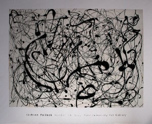Jackson Pollock poster, Number 14 : Gray