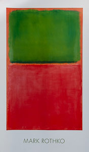 Lmina Mark Rothko, Verde rojo sobre naranja