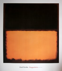 Affiche Mark Rothko, n18, 1963 : Noir, orange et marron pourpr