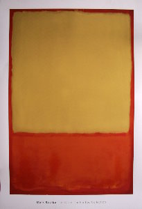 Mark Rothko poster, The Ochre (Ochre, red on red), 1954