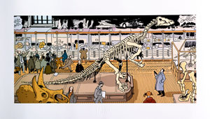 Jacques Tardi Fine Art Pigment Print : Nestor Burma dans le 5e Arrondissement de Paris