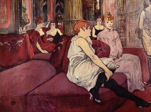 Stampa Henri de Toulouse-Lautrec, Au Salon de la rue des Moulins, 1894