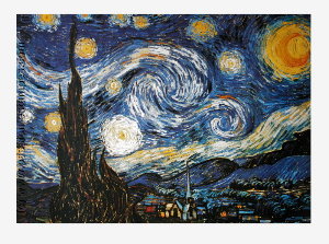Affiche Van Gogh, Nuit toile, 1889