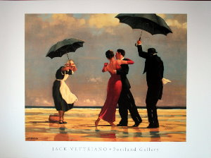 Jack Vettriano print, The singing Butler
