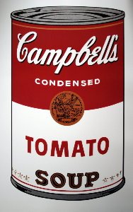 Affiche Warhol, Soupe Campbell
