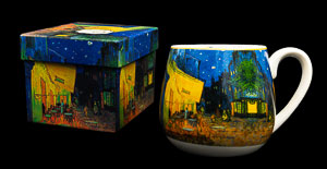 Vincent Van Gogh snuggle mug : Terrasse de caf de nuit