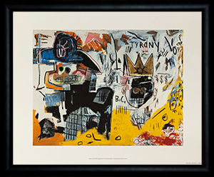 Affiche encadre Jean-Michel Basquiat : Tyrany, 1982