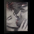 Affiche encadre de Enki Bilal : Le baiser