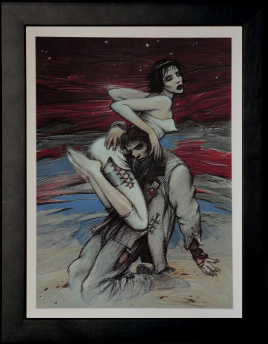 Affiche encadre de Enki Bilal : Romo & Juliette (1992)