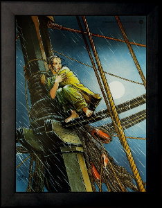 Franois Bourgeon framed print : La fille sous la dunette