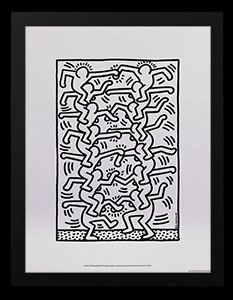 Lmina enmarcada Keith Haring : Sin ttulo, 1984