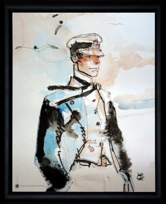 Corto Maltese by Hugo Pratt framed print : Avevo un appuntamento